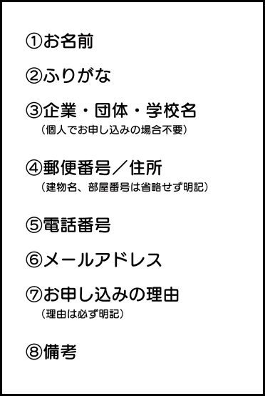 普通はがき応募内容